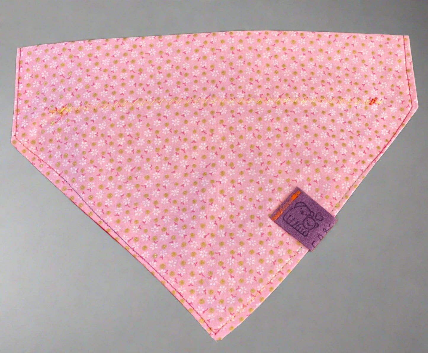 White Flowers Pet Bandana